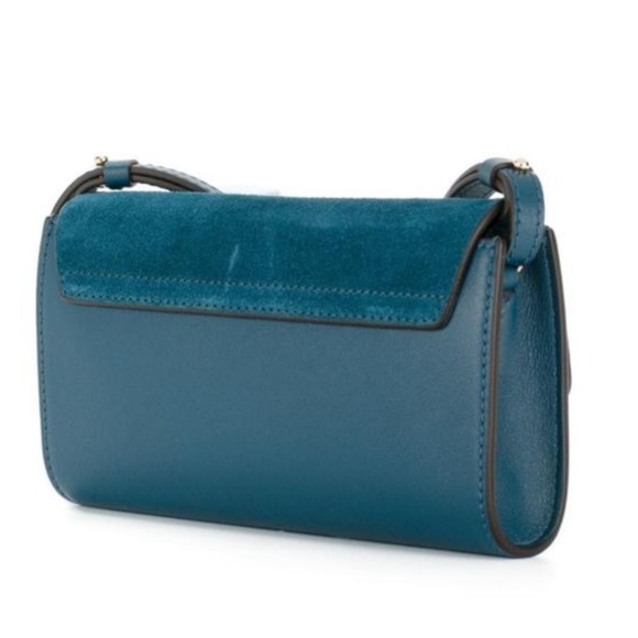 NEW Chloé Faye Wallet On Chain-Majolica Blue - Picture 3 of 8